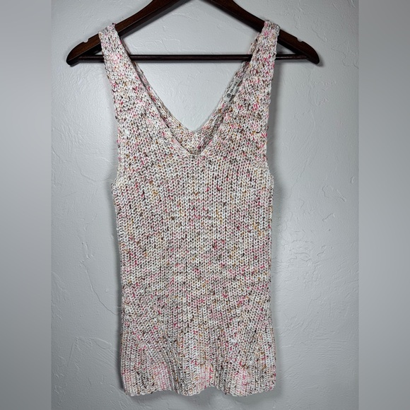 Versona Tops - Versona Multicolor Crochet Knit Boho Western Tank Tank Size